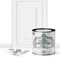 ALL-IN-ONE Paint, Durable cabinet and furniture paint. Built in primer and top coat, no sanding needed. Includes our 30 featured color card - Cashmere (true white), Quart