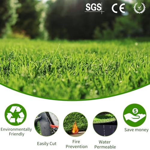 SunVilla SV7'X13' Realistic Indoor/Outdoor Artificial Grass/Turf 7 FT X 13 FT (91 Square FT) - size: 7 FT x 13 FT (91 Square FT)