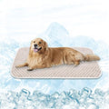 MICROCOSMOS Pet Cooling Mat & Sleeping Pad- Breathable Bubble Surface, EZ Clean. Keep Cooling for Pets, Kids and Adults in Summer.(Brown, 59" x 40") - color: Brown, size: 59" x 40"