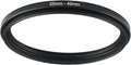 55mm to 49mm Step-up Adapter Rings Filter Adapter Black Metal Step Down Filter Ring Adapter Compatible with All Brand UV CPL ND Camera Lens Filter Stepping Rings (55mm-49mm), (NLY001)