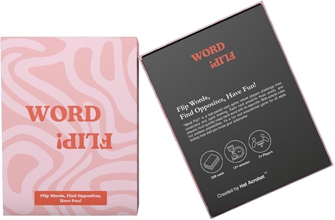 Hat Acrobat Word Flip! - The Fast-Paced Game for Adults and Teens - Skill Games Teens and Adults Will Enjoy - Family Card Games for Teens and Adults