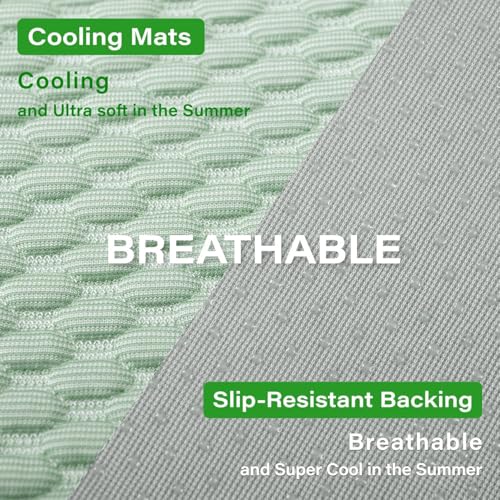 MICROCOSMOS Pet Cooling Mat & Sleeping Pad- Breathable Bubble Surface, EZ Clean. Keep Cooling for Pets, Kids and Adults in Summer.(Green, 28" x 22") - color: Green, size: 28" x 22"