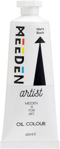 MEEDEN Artist Grade Oil Paint: Mars Black - 60ml/2oz Tube - Professional Art Paints for Canvas Painting
