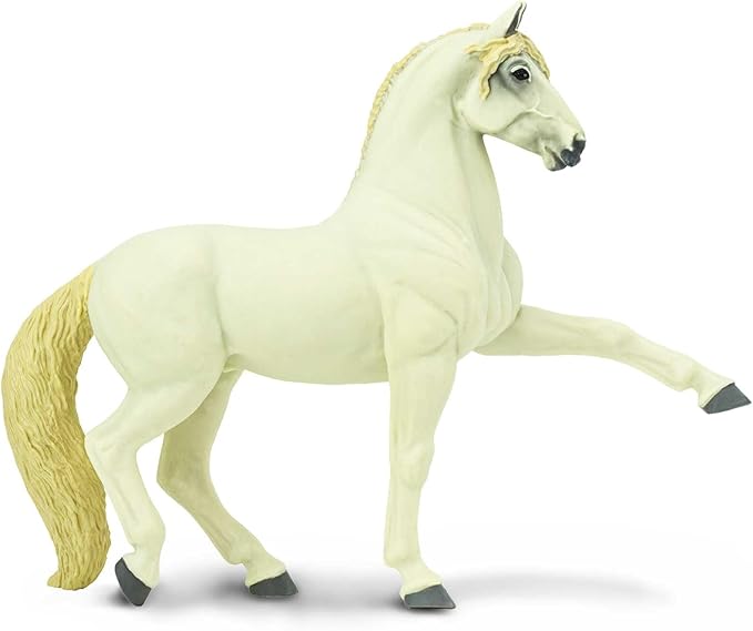 Safari Ltd. Andalusian Stallion Figurine - Detailed 4.5" Plastic Model Figure - Fun Educational Play Toy for Boys, Girls & Kids Ages 3+