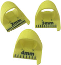 Sewing Finger Ruler for Even Stitches, Magnetic Seam Guide Sewing Kit Supplies Non-Slip Template Mini Measuring Gauge 4mm 3mm 2mm, Quilting Templates Precision Sewing DIY Handmade Sewing Tool (Yellow)
