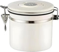 MEGAWISE Coffee Canister Stainless Steel – 1.2L Coffee Storage Container with CO₂ Release Valve & Date Tracker, Vacuum-Sealed Food Canister for Beans, Grounds, Tea, Sugar, Nuts