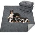 LOOBANI Washable Pee Pad for Dogs, 2 Packs Non-Slip Puppy Training Pads, Fast Absorbent Pet Whelping Pads, Puppy Playpen Mat for Incontinence, Housebreak, Crate , 36x72in, Gray - size: 36"*72"(Pack of 2) Gray