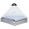 10x20' Aluminum Shade Cloth - for Car,90% Reflective Sun Shade Cloth for Garden Patio Pergola Cover Shade Sails Silvery Durable Shade Neting for Backyard Dog Chicken Coop Shade Cloth - size: 10'x20'