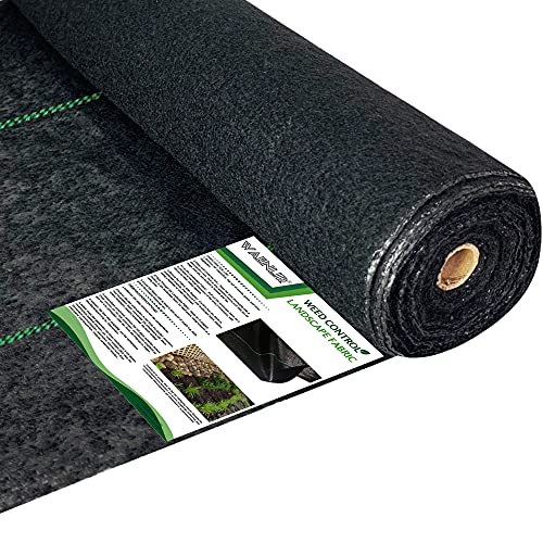 WAENLIR 5.8oz 3FT x 250FT Heavy Duty Landscape Fabric Weed Barrier Premium Woven Ground Cover Roll, UV Resistant&Tear-Proof, Ideal for Garden Beds, Walkways, Patios, Greenhouses, Outdoor Landscaping - size: 5.8oz 3ft x 250ft