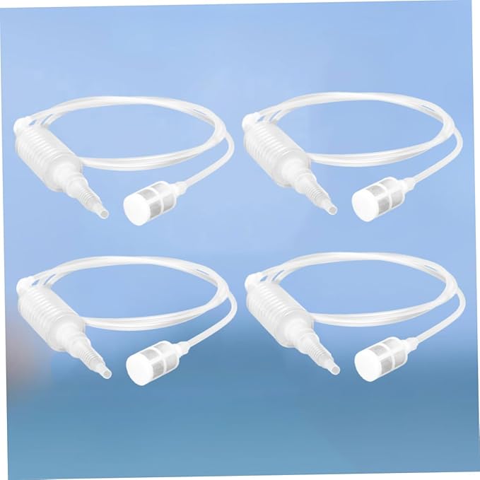 PartyKindom 4pcs Blocking Filter Tube Siphon Front Screen for Safe Liquid Transfer Suitable for Oil Water and Extraction Lightweight and Portable Design
