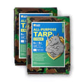 GUARD SHIELD Camo Tarp Waterproof 6x6 Feet Lightweight Camouflage Tarp Poly Cover 6mil (2-Pack) - color: Light Camo, size: 6x6 (2-Pack)