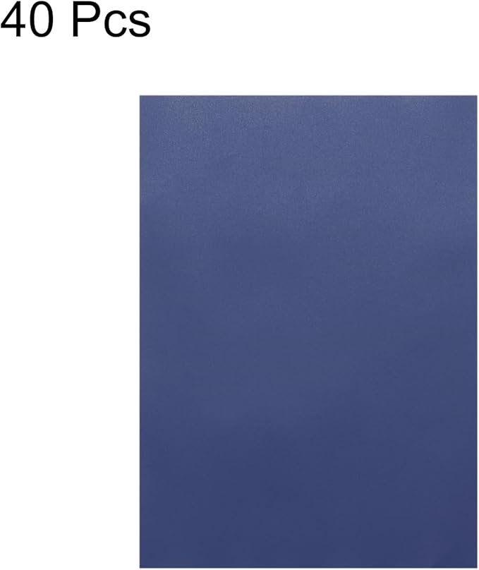 MECCANIXITY Colored Vellum Paper, 40 Sheet Deep Blue Transparency 8.5 x 11 Printable Vellum Paper, Translucent Vellum Sheets for Printing Wedding Invitations Ink Jet Laser Printer