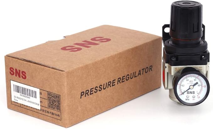 SNS AR3000-N03 Female Thread 3/8 NPT Air Pressure Regulator 0-150 PSI Adjustable,Bracket,Gauge