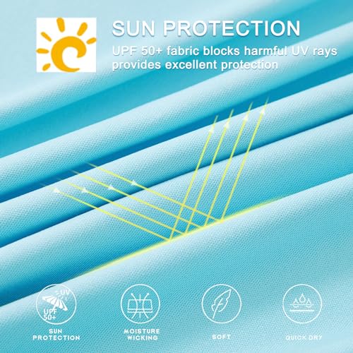 Willit Women's UPF 50+ Sun Protection Hoodie SPF Shirt Long Sleeve Hiking Fishing Outdoor Shirt Lightweight Hoodie - color: Blue, size: X-Large