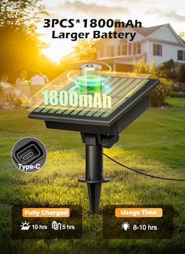 Brightown 108FT Solar String Lights Outdoor Waterproof with Remote, 50+2 LED Shatterproof Bulbs, Dimmable & Timable, 3 Light Modes - Commercial Grade Patio Lights for Garden Backyard Party Decor - size: 108FT(50 Sockets)