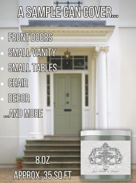 ALL-IN-ONE Paint, Durable cabinet and furniture paint. Built in primer and top coat, no sanding needed. Includes our 30 featured color card - Spiced, 8oz Sample