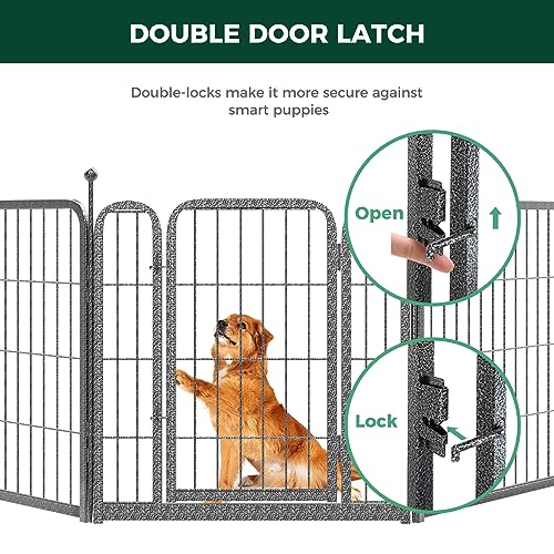 FXW Aster Dog Playpen Designed for Yard, 24inch 32 Panels - size: 24"H & 32 Panels