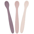 WeeSprout Silicone Baby Spoons - First Stage Infant Feeding Utensils With Soft-Tip, Bendable Kitchenware for Parent & Self-Feeding, Ultra-Durable, Dishwasher Safe, Travel Case, Set of 3