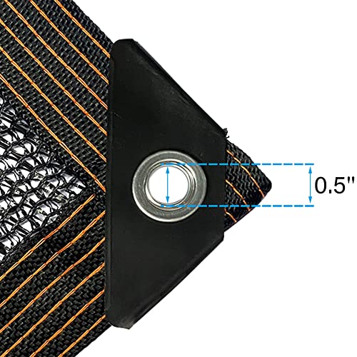 winemana 50% Black Shade Cloth, 3.3 x 6.6 FT Durable Mesh Tarp with Grommets, Garden Sunblock Shade Cloth Shading Antifreezing for Plants Cover, Greenhouse, Barns Kennel, Patio, Tomatoes - size: 3.3 FT x 6.6 FT, style: 50%