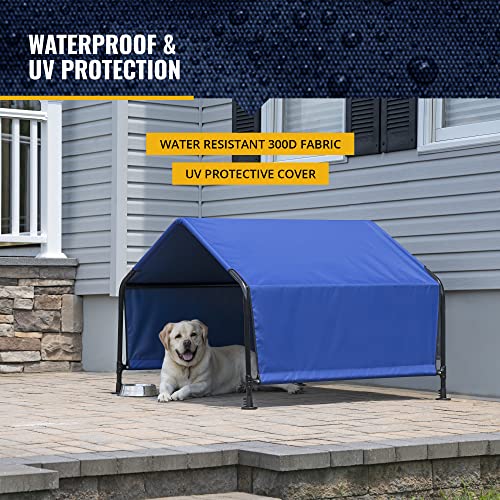 ShelterLogic 4' Outdoor Pet Shade, Versatile Pet Canopy Tent for Dogs, Cats, Small Animals and Livestock, Blue - size: Medium