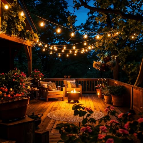 GvvooHome 15 Pack Shatterproof S14 LED Replacement Bulbs for Outdoor String Lights, 1W Equivalent to 11W Incandescent Bulb, Warm White 2200K, Dimmable, E26 Regular Medium Screw Base - size: 15 Count