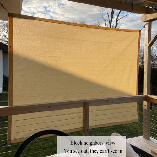 90% Shade Cloth for Patio, 8X15 FT Pergola Shade Cover, Breathable Sun Shade Fabric for Beach, Deck, Porch, Gazebo, Carport, Outdoor Sunshade Screen for Garden, Balcony, Pool. - size: 8x15Ft