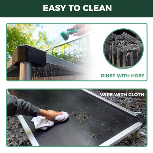 FXW TitanNest Chew-Proof Elevated Dog Bed, Raised Cot for Indoor/Outdoor/Camping Use, Durable & Waterproof Cooling Pet Bed for Medium Dogs, 41.0" L x 27.0" W x 5.0" H, Black - size: Medium Dog (41.0"l X 27.0"w X 5.0"h)