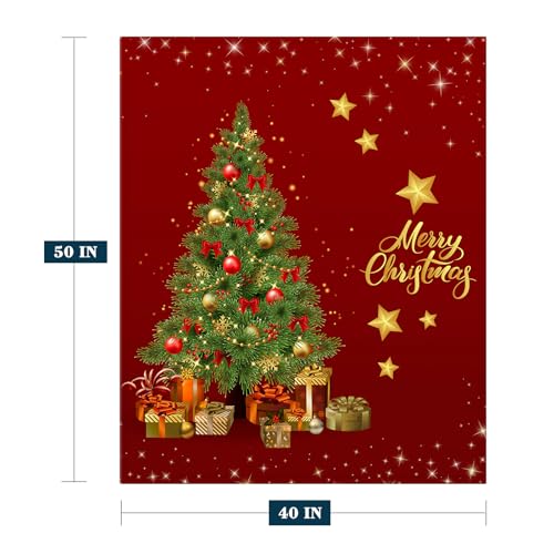 YeeJu Christmas Throw Blanket Kids Small Red Christmas Tree Blanket for Girls Boys Child Baby Bed Soft Lightweight Fuzzy Plush Fleece Blankets and Throws Xmas Winter Holiday Blanket 40x50 - color: Chrsitmas-26, size: 40"x50"
