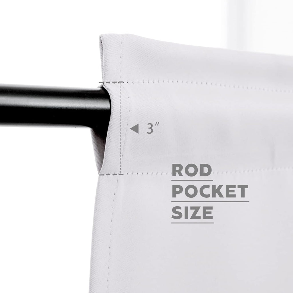 Pickluc Cafe Kitchen Curtains 36 Inches Long 2 Panels, Blackout Tier Curtains with Rod Pocket, Short Black Out Curtain for Small Window, 42" Wide and 36" Length, Set of Two, Greyish White