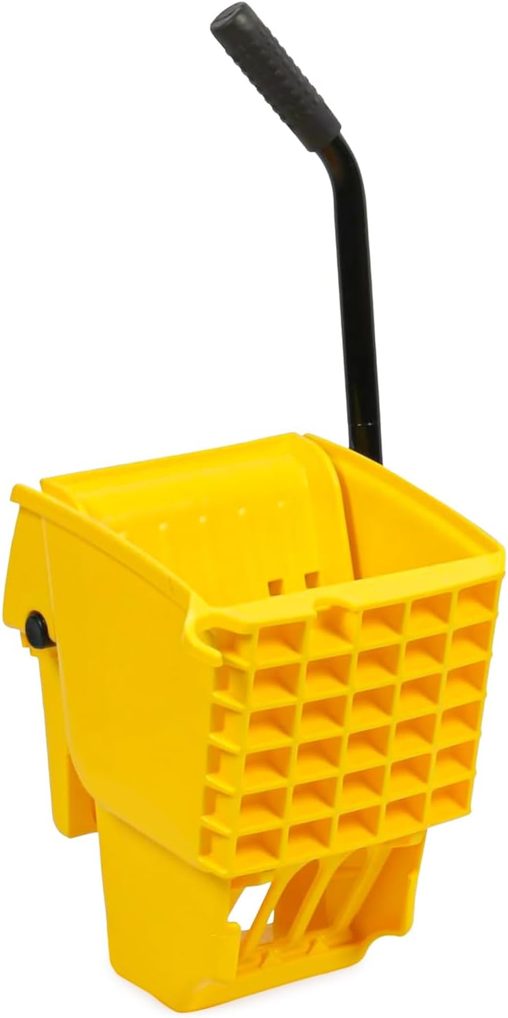 Mop Wringer Only Side Press Wringer Replacement for Commercial Mop Bucket on Wheels - 26-Quart or 35 Quart, Yellow