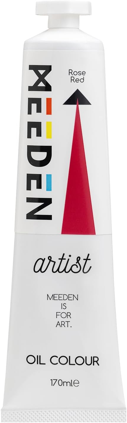 MEEDEN Artist Grade Oil Paint: Rose Red - 170ml/5.7oz Tube - Professional Art Paints for Canvas Painting