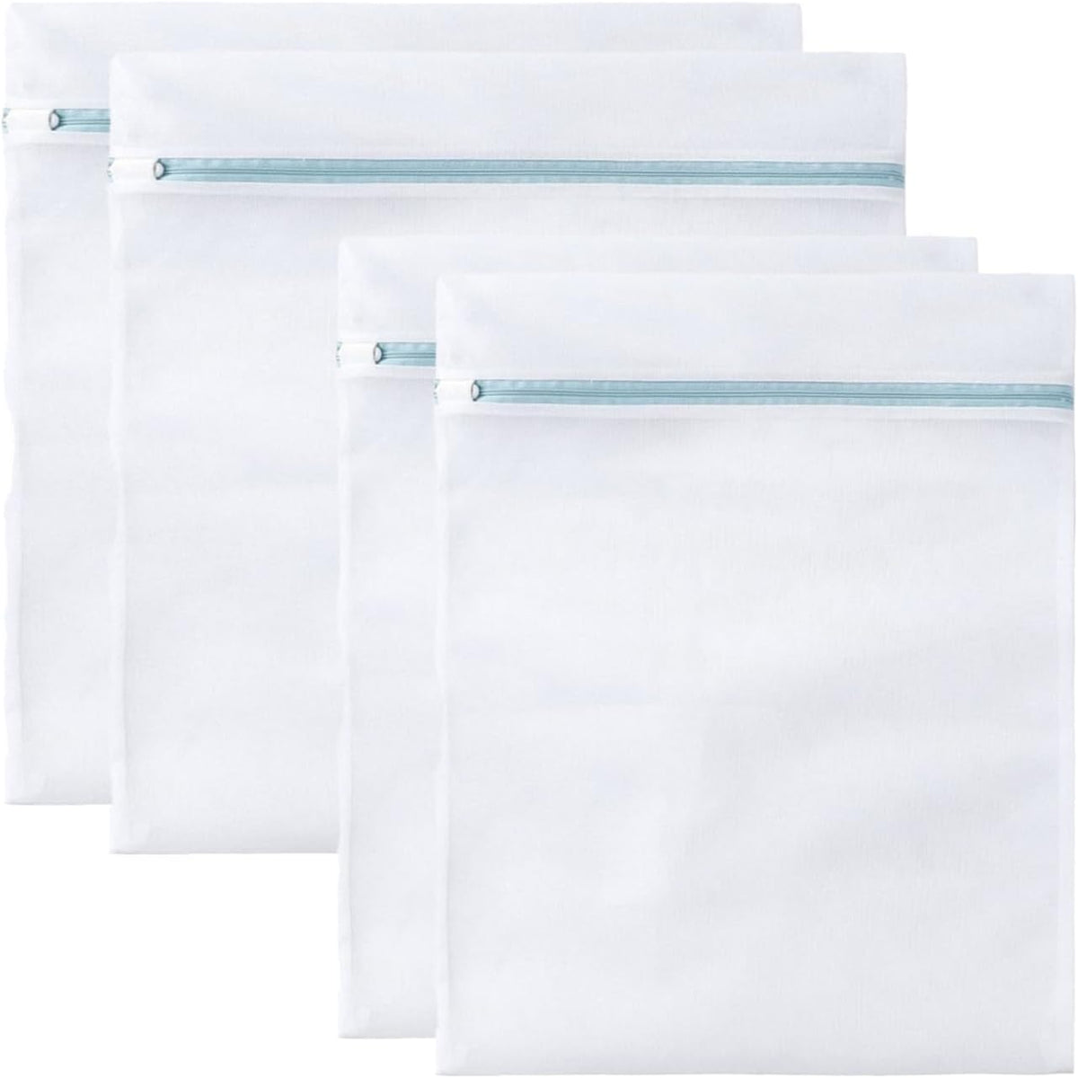 4 Pcs Large Mesh Laundry Bags for Delicates Intimates Lingerie with Zipper 2 Pcs 20” x 24”, 2 Pcs 24” x 24”