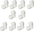 YZM Quick Connect fittings RO Water Filters Pack of 10 (Elbow,3/8" Tube OD)