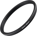62mm to 58mm Step Up Ring Filter Adapter Black Metal Step up Adapter Rings Compatible with All Brand UV CPL ND Camera Lens Filter Step Down Ring (62mm-58mm)