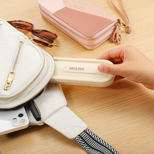 Travel cutlery set, 18/8 stainless steel cutlery, Reusable utensils set with case, Portable Silverware Lunch Box for Camping and Office-Stainless steel - color: Gold