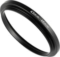 43-46mm Metal Step-Up Ring Adapter Compatible with Mirrorless Cameras DSLR Lens, UV CPL ND Filter Thread Converter, Black