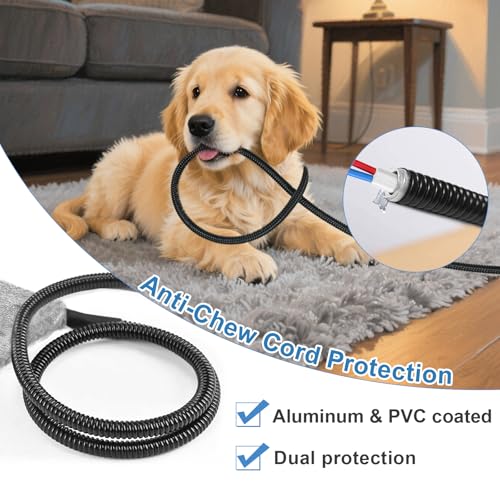GOLOPET Dog Heating Pad 28x18 in with Smart Thermostat Switch and Power Line Protection Tube,Obtained MET and UL Dual Certification,Waterproof Puppy Heating Pad- Gray 1 - size: 28.0"L x 18.0"W