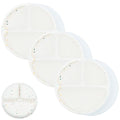 WeeSprout Silicone Divided Plates (With Lids), 100% Food Grade Silicone Divided Plates for Toddlers & Kids, Dishwasher & Microwave Safe