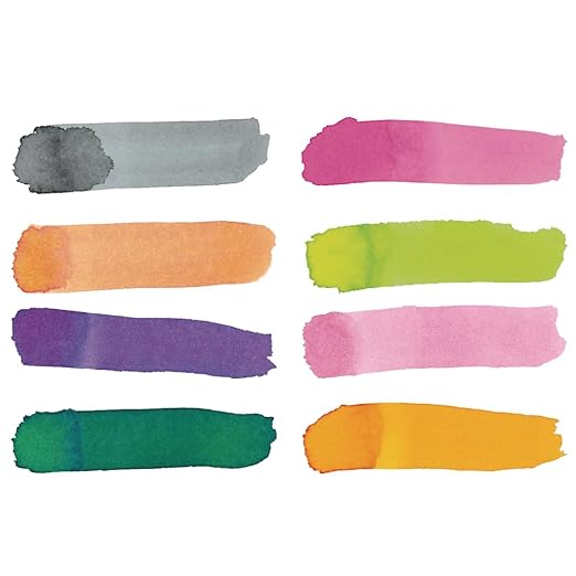 Colorations PLWS Liquid Watercolor Paint, 8 fl oz, Set of 8, Non-Toxic, Painting, Kids, Craft, Hobby, Fun, Water Color, Posters, Cool effects, Versatile, Gift
