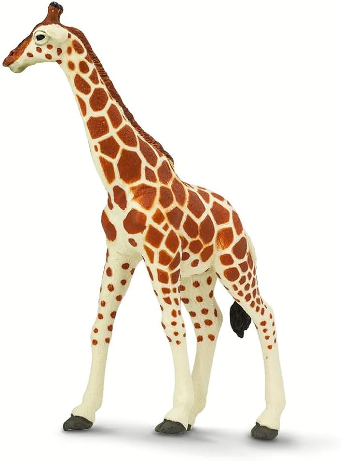Safari Ltd. Reticulated Giraffe Figurine - Lifelike 7" Model Figure - Educational Toy for Boys, Girls, and Kids Ages 3Y+