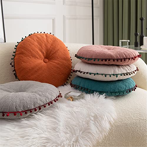 Round Cushion Ball Round Pillow Sofa Cushion Floor Pillow (Orange, 15.7in40cm) - color: Orange
