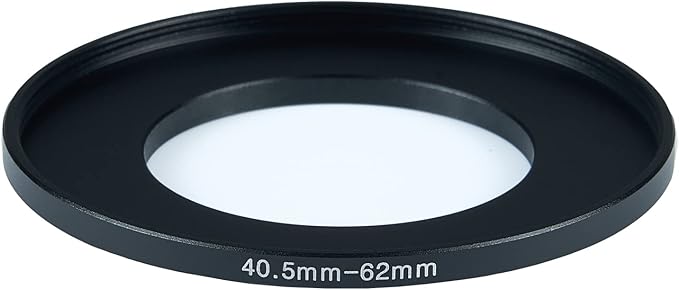 40.5mm to 62mm Step-Up Ring Filter Adapter for All Brands UV ND CPL Metal Ring Step-Up Rings Adapter Filter (40.5mm-62mm)