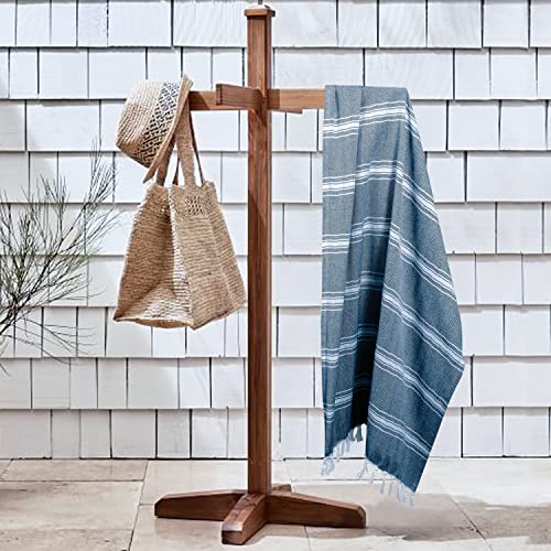 Belizzi Home Turkish Beach Towel -Large Beach Towels Oversized 2 Pack - Soft Durable Compact Lightweight Quick Dry Sand Free Bath Pool Towel Set for Beach Gifts Clearance Vacation Travel - Navy Blue - color: Navy, size: 2 Pack