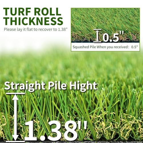 SunVilla SV7'X13' Realistic Indoor/Outdoor Artificial Grass/Turf 7 FT X 13 FT (91 Square FT) - size: 7 FT x 13 FT (91 Square FT)