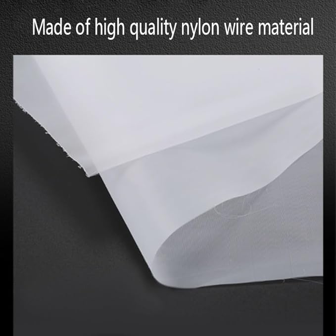 Fine Filter Mesh Nylon Fabric, Recycling Screens for The Industry 48 Micron Nylon Filter Mesh(400 Mesh,1x10 m)