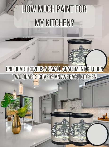 ALL-IN-ONE Paint, Durable cabinet and furniture paint. Built in primer and top coat, no sanding needed. Includes our 30 featured color card - Saddle (caramel brown), Gallon
