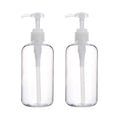 Yebeauty Pump Bottle Dispenser, 4 Pack 10oz/300ml Plastic Dish Lotion Soap Dispenser Clear Liquid Shampoo Container for Bathroom Kitchen Hotel Body Wash