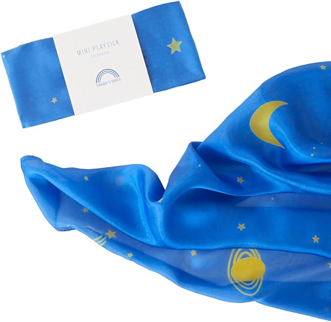 Sarah's Silks Enchanted Mini Playsilks | Creative Waldorf Toys for Open-Ended Play (Starry Night)