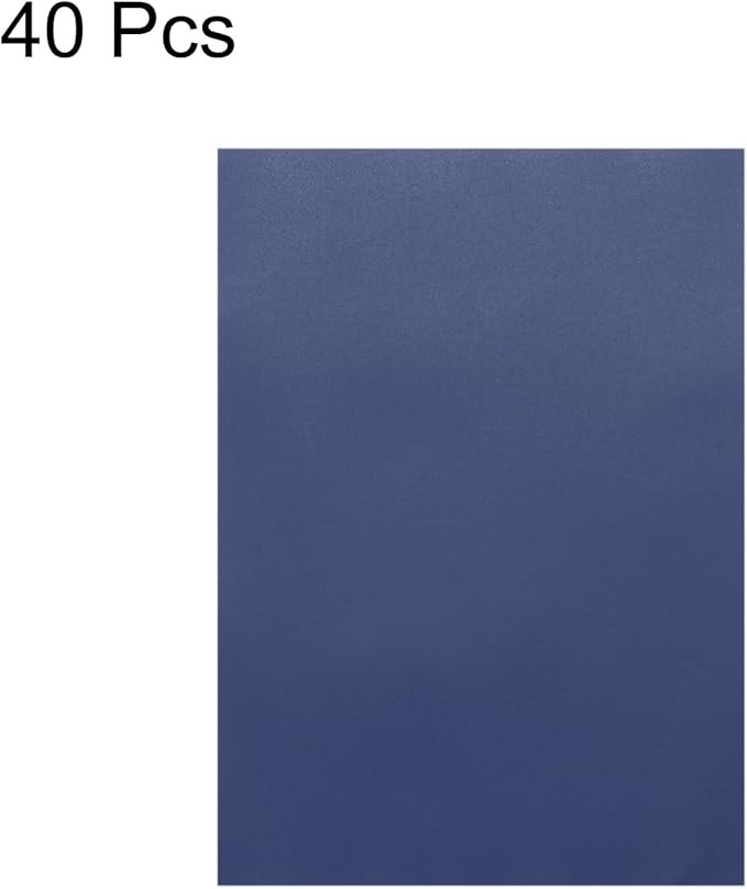 MECCANIXITY Colored Vellum Paper, 40 Sheet Deep Blue Transparency 8.3" x 5.9" Printable Vellum Paper, Translucent Vellum Sheets for Printing Wedding Invitations Ink Jet Laser Printer
