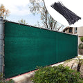 Royal Shade 4' x 25' Green Fence Privacy Screen Windscreen Cover Netting Mesh Fabric Cloth - Cable Zip Ties Included (We Make Custom Size) - color: Green, size: 0 4' x 2 5'